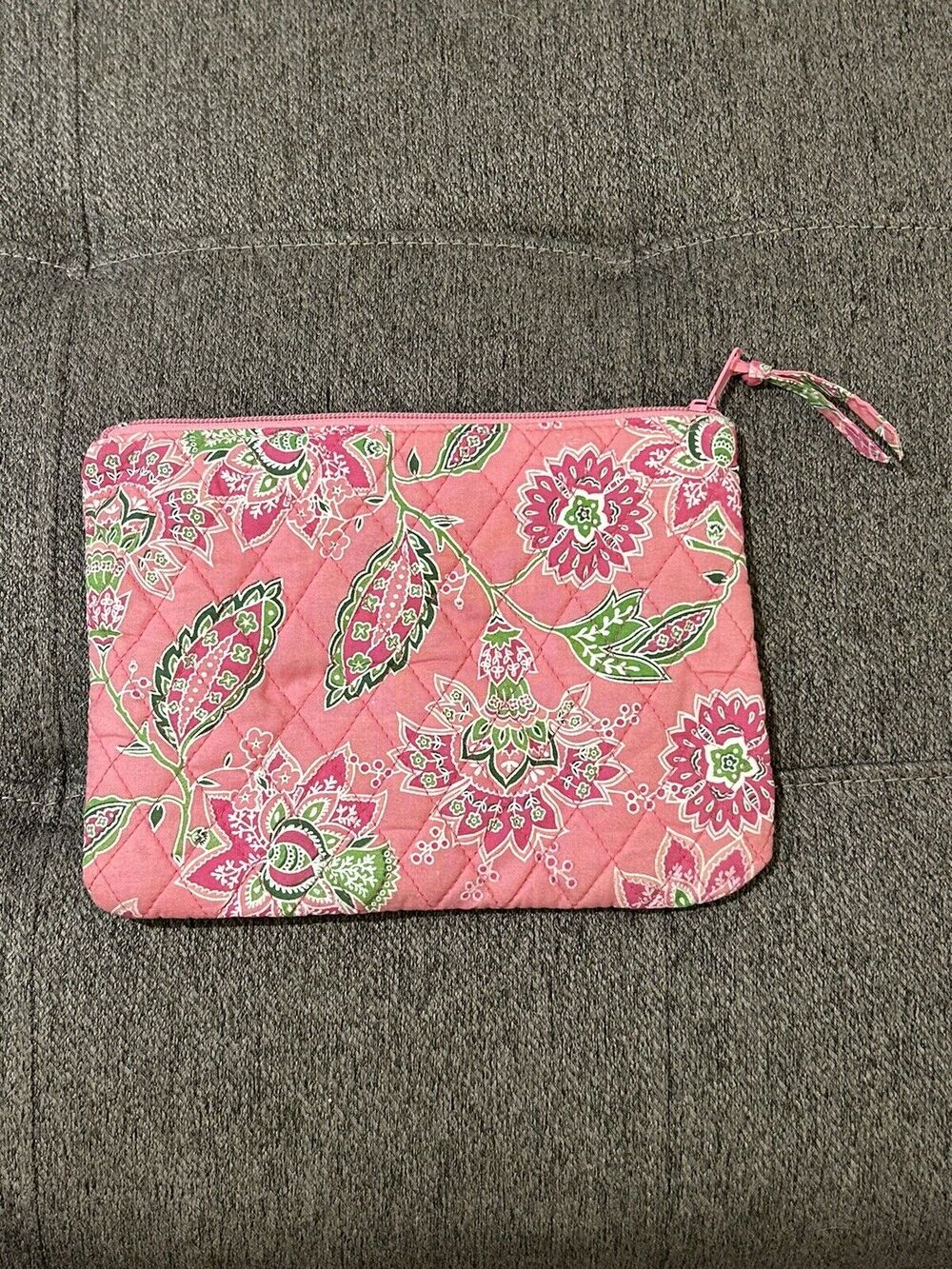 Tanya Lee Quilted Makeup Bag Pink Purse